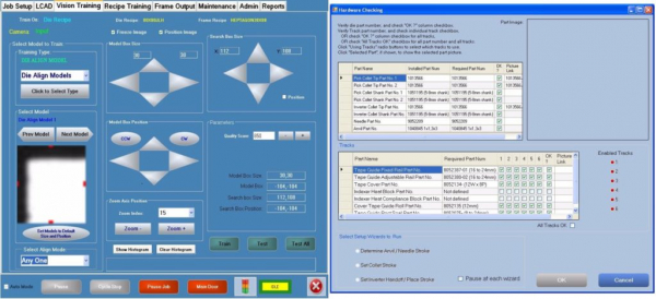 GUI calibration and operation